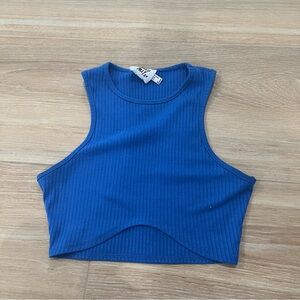 princess Polly blue crop top US 2
